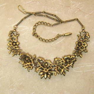 Vintage 50's Coro `Navarre' Topaz Gem Color Demi-Parure – Book Piece Vintage 50's Coro `Navarre' Topaz Gem Color Demi-Parure – Book Piece
