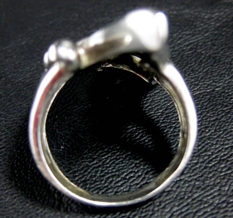 European Silver Butterfly Filigree Vintage Ring - Size 8.5 European Silver Butterfly Filigree Vintage Ring - Size 8.5