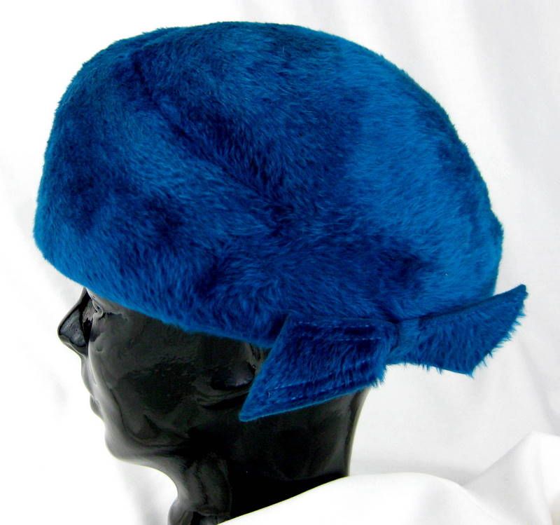 Christine Vintage Blue Christine Faux Fur Cold Weather Winter Hat –Italy Christine Vintage Blue Christine Faux Fur Cold Weather Winter Hat –Italy