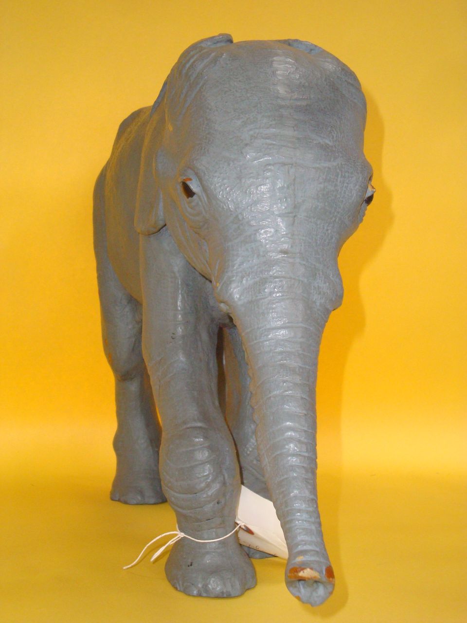 Large Standing Leather Elephant Large Standing Leather Elephant