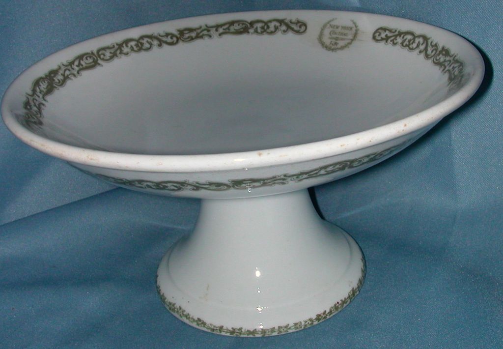 New York Central & Hudson River Railroad China Compote New York Central & Hudson River Railroad China Compote
