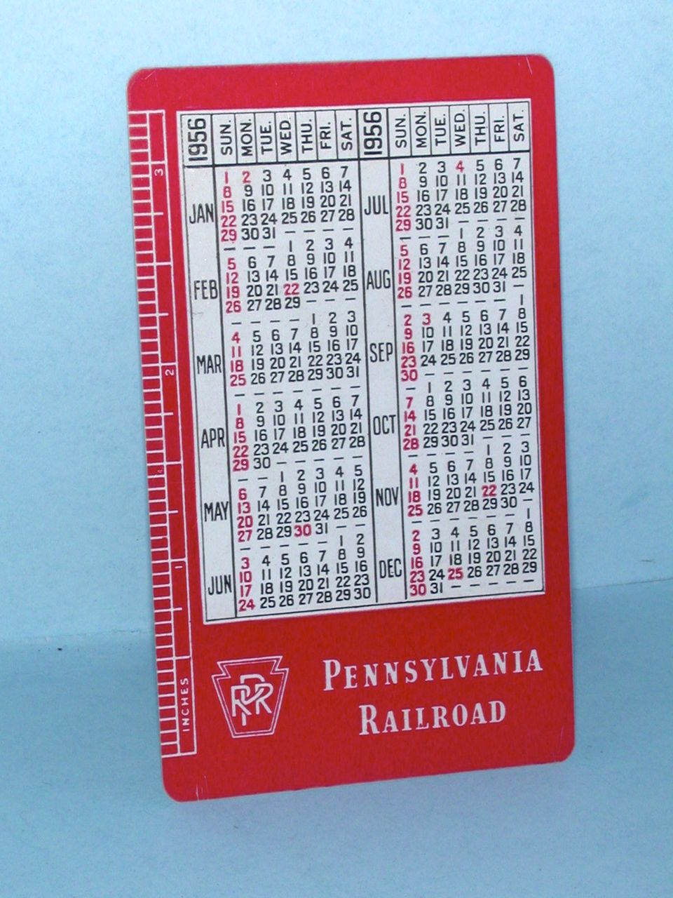 Pennsylvania Railroad 1956 Pocket Calendar7 Pennsylvania Railroad 1956 Pocket Calendar7