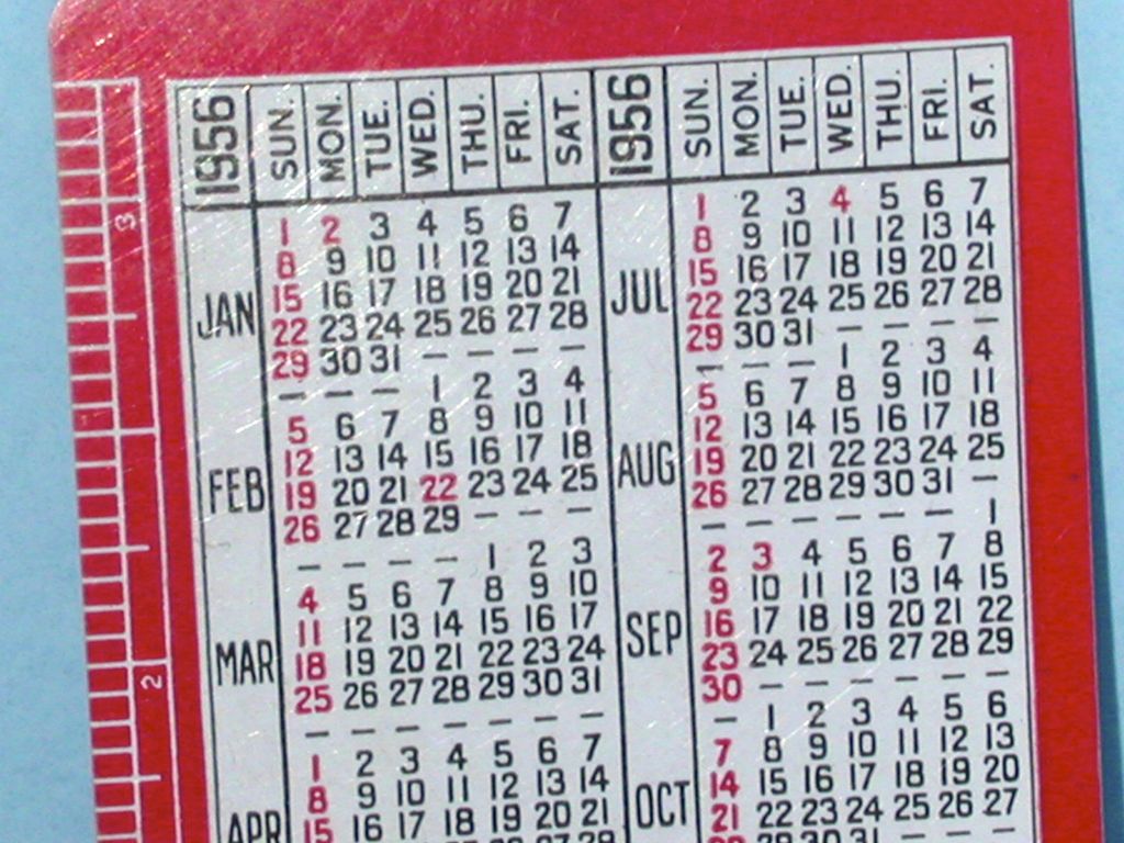 Pennsylvania Railroad 1956 Pocket Calendar7 Pennsylvania Railroad 1956 Pocket Calendar7