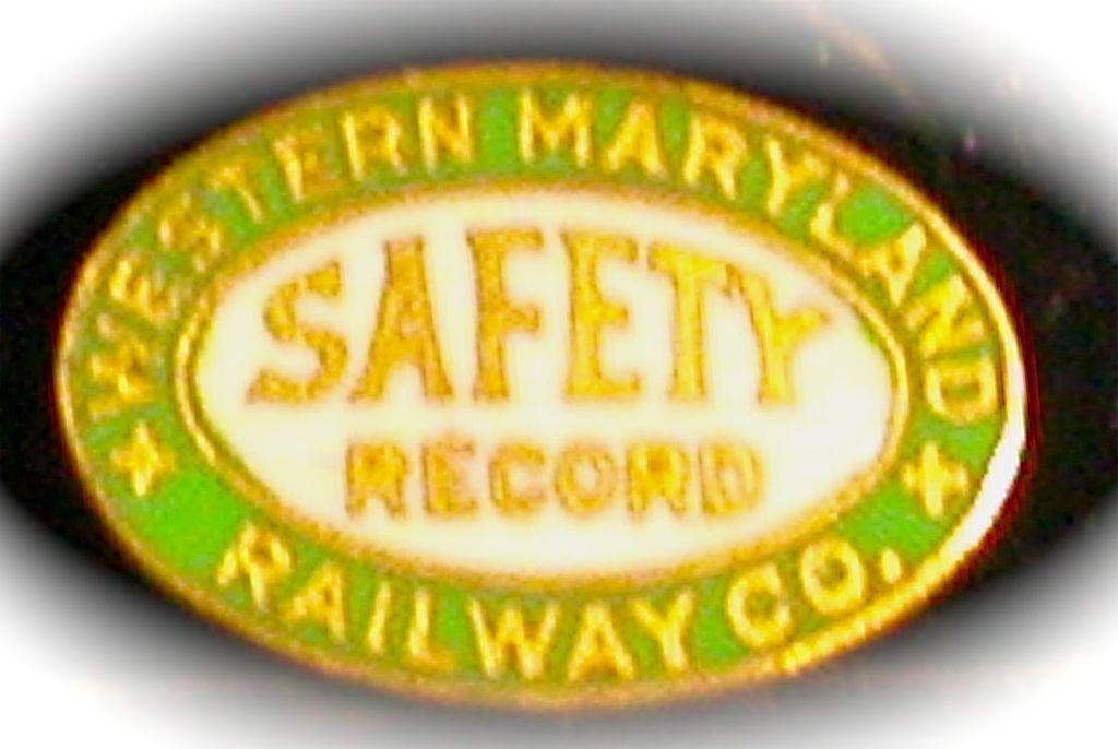Western Maryland Railway Safety Award Pin Western Maryland Railway Safety Award Pin