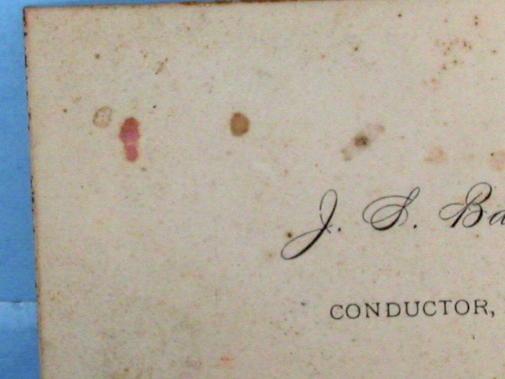 New York lake Erie & Western Railroad Conductors Card New York lake Erie & Western Railroad Conductors Card