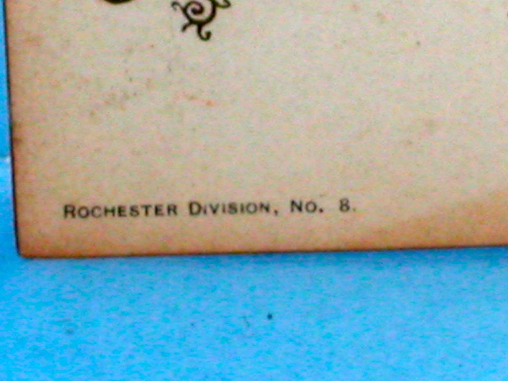 New York lake Erie & Western Railroad Conductors Card New York lake Erie & Western Railroad Conductors Card