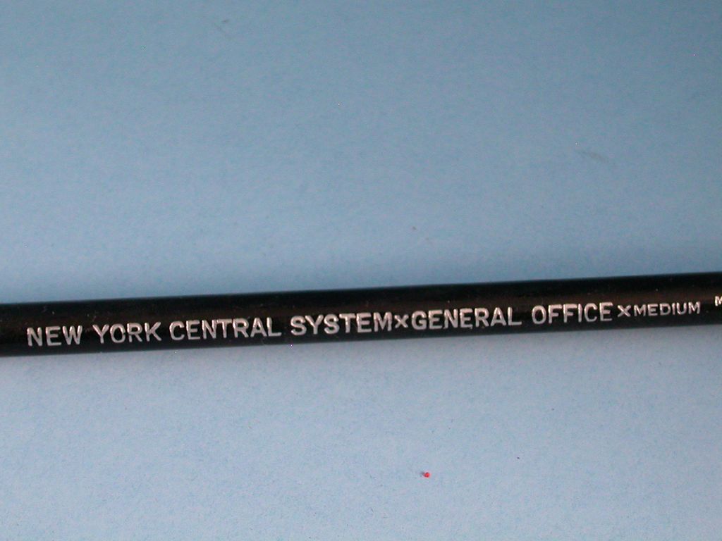 New York Central System Railroad Wood Pencil New York Central System Railroad Wood Pencil