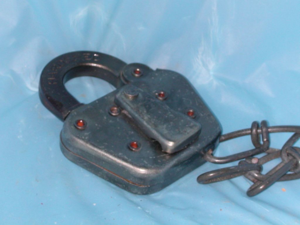 Bessemer & Lake Erie Railroad Steel Switch Lock Bessemer & Lake Erie Railroad Steel Switch Lock