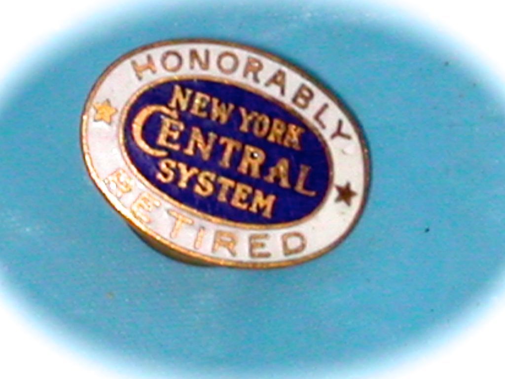 New York Central Retirement Lapel Pin New York Central Retirement Lapel Pin