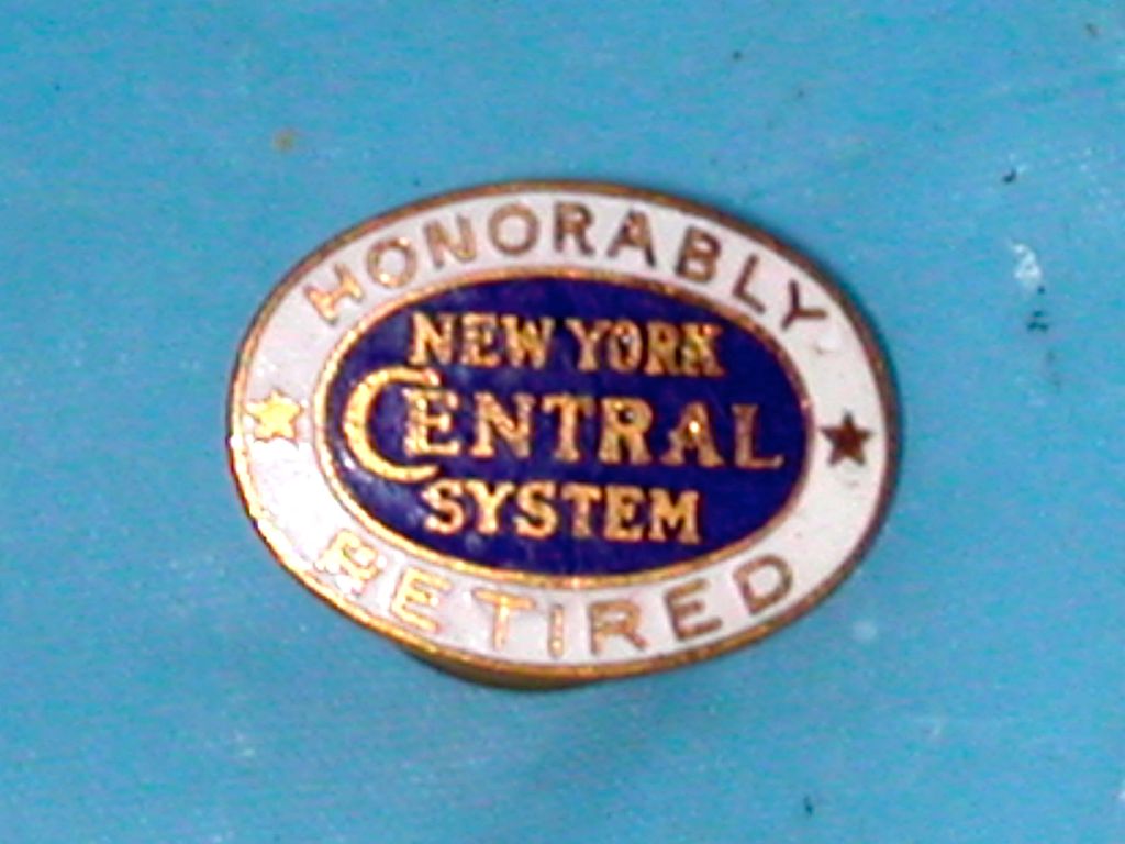 New York Central Retirement Lapel Pin New York Central Retirement Lapel Pin