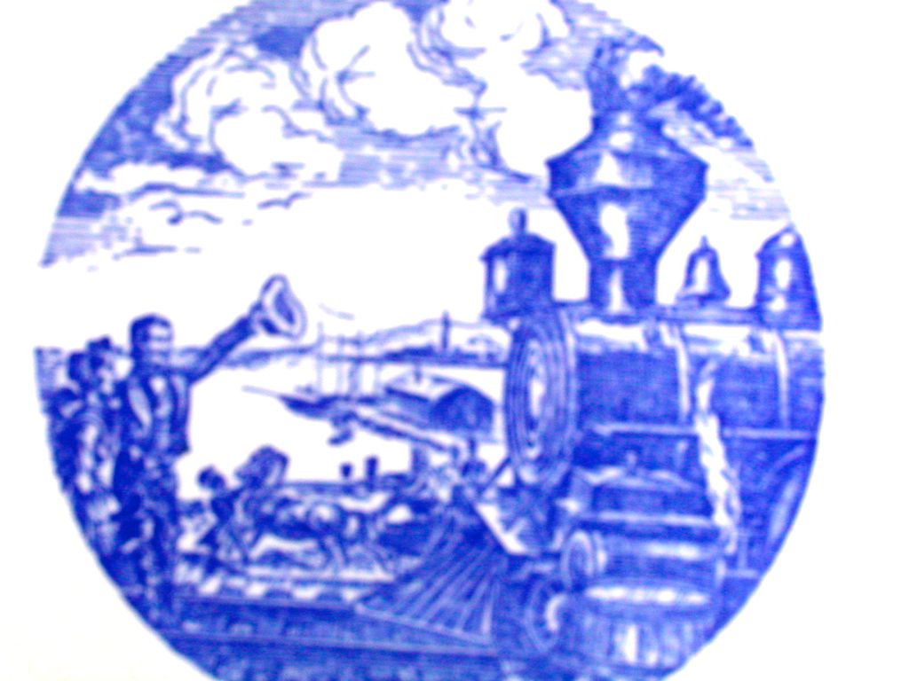 Erie Railroad Centennial Train Dinner Plate Erie Railroad Centennial Train Dinner Plate