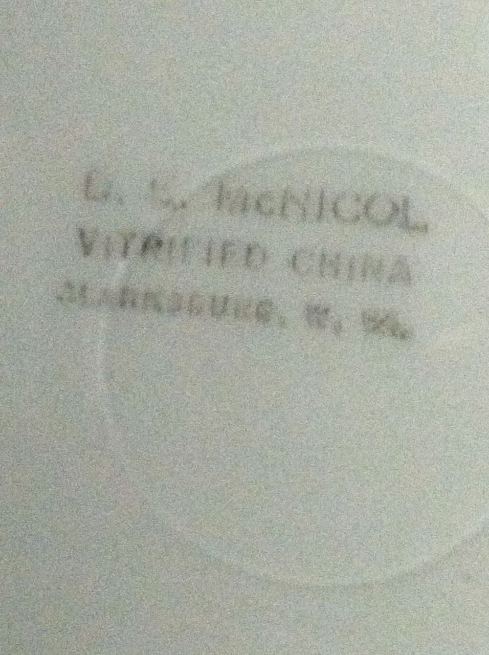 Monongahelia & West Penn Public Service China Plate Monongahelia & West Penn Public Service China Plate