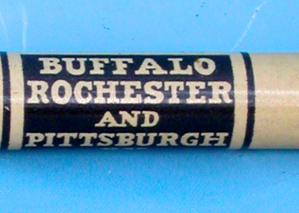 Buffalo, Rochester & Pittsburgh Railway Mechanical Pencil Buffalo, Rochester & Pittsburgh Railway Mechanical Pencil