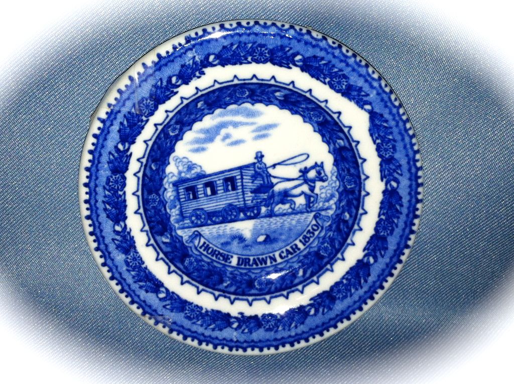 Baltimore & Ohio Railroad China Butter Pat. Baltimore & Ohio Railroad China Butter Pat.