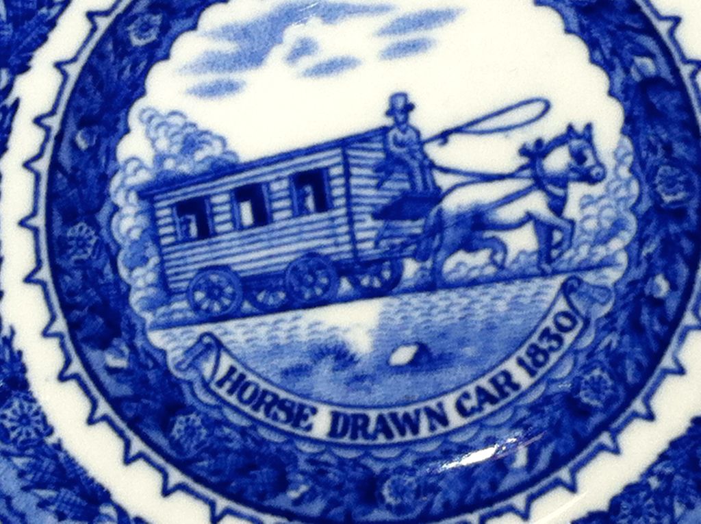 Baltimore & Ohio Railroad China Butter Pat. Baltimore & Ohio Railroad China Butter Pat.