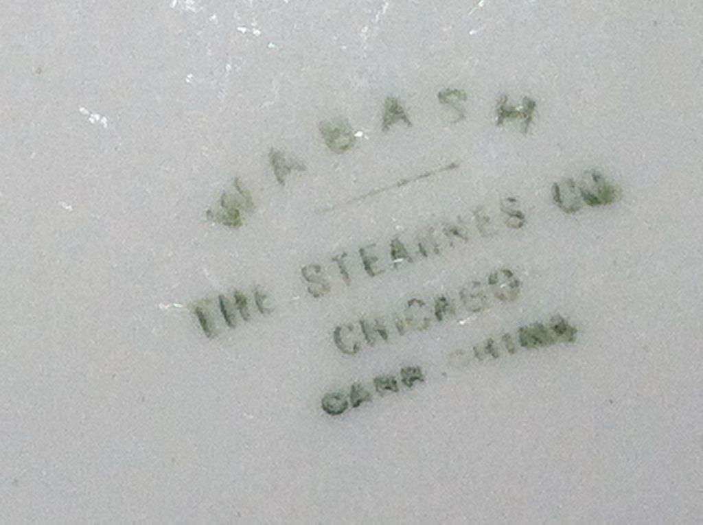Wabash Railroad China Saucer Wabash Railroad China Saucer