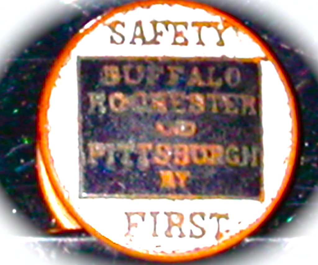 Buffalo, Rochester & Pittsburgh Railroad Safety First Lapel Pin Buffalo, Rochester & Pittsburgh Railroad Safety First Lapel Pin