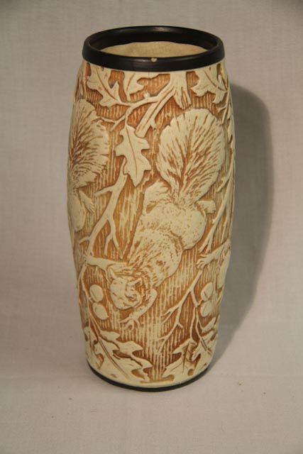 Weller Knifewood Vase fantastic piece Weller Knifewood Vase fantastic piece