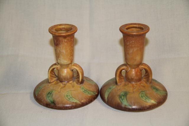 Roseville Falline Candle Holders Roseville Falline Candle Holders