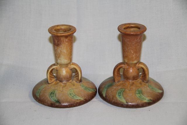 Roseville Falline Candle Holders Roseville Falline Candle Holders