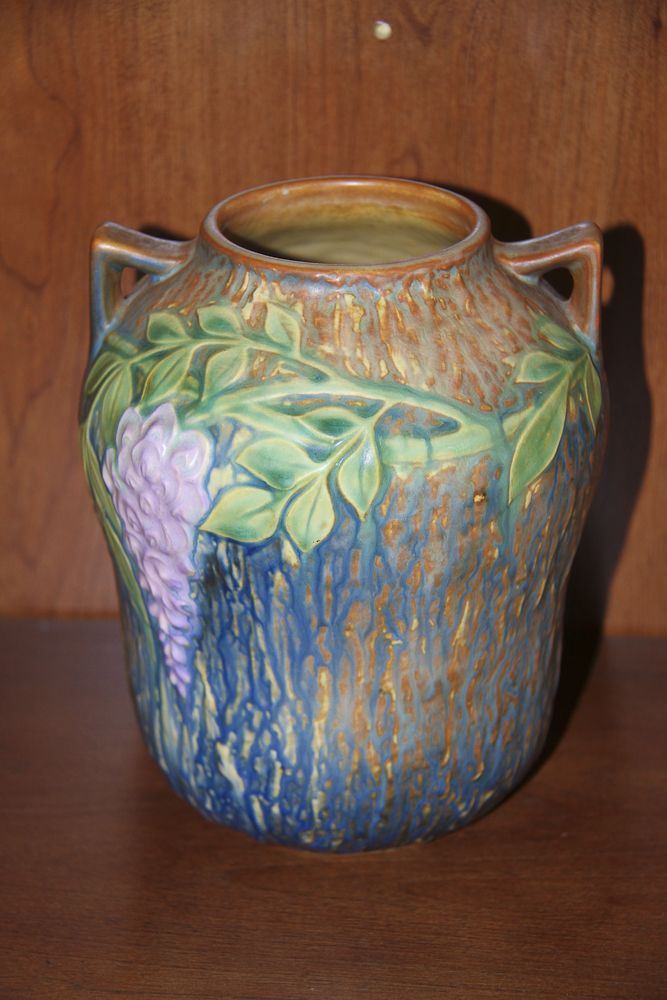 Roseville pottery Blue Wisteria Vase Roseville pottery Blue Wisteria Vase