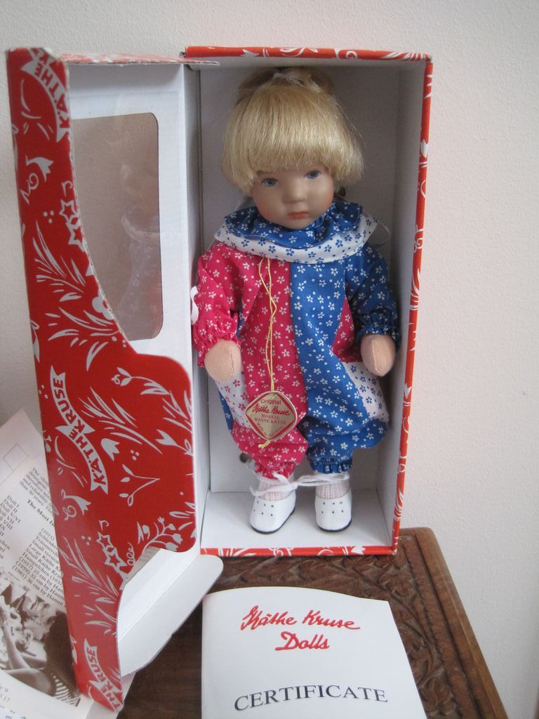 Kathe Kruse 10 inch Clowny Doll NRFB Kathe Kruse 10 inch Clowny Doll NRFB