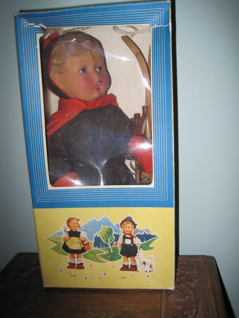 Vinyl Hummel Skier Doll in original box Vinyl Hummel Skier Doll in original box