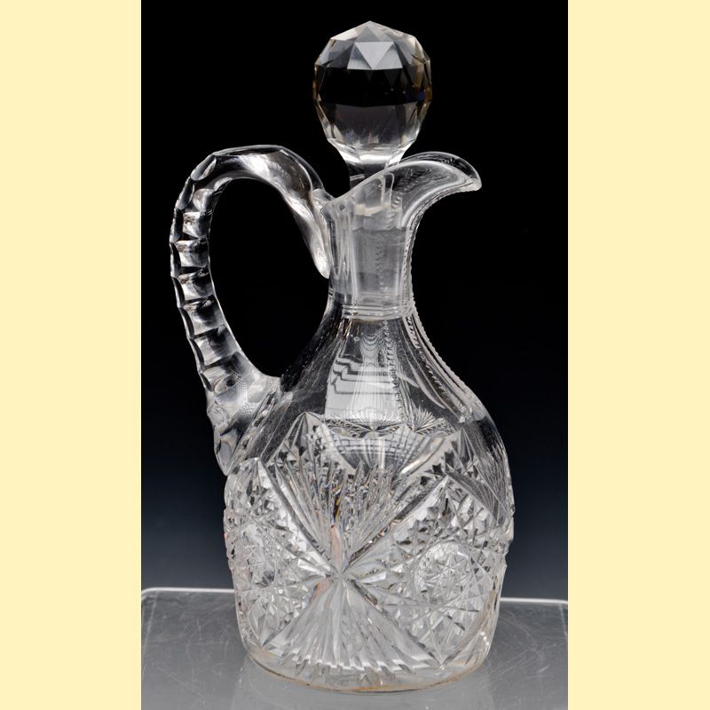 Libbey Cut Glass Cruet - Corinthian Pattern Libbey Cut Glass Cruet - Corinthian Pattern