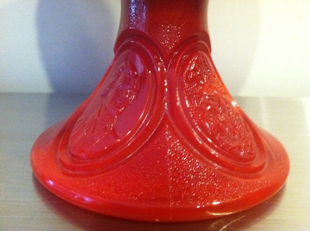 Red Slag Fenton Bicentennial Compote 1976 Red Slag Fenton Bicentennial Compote 1976