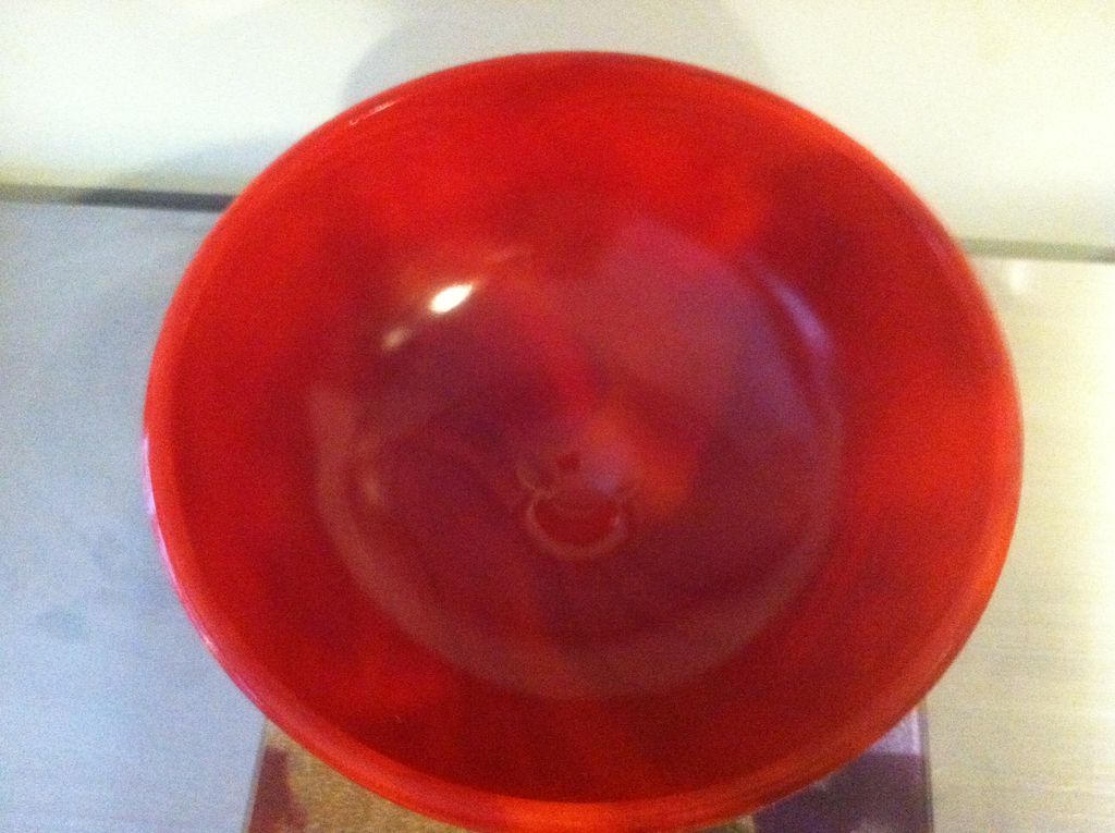 Red Slag Fenton Bicentennial Compote 1976 Red Slag Fenton Bicentennial Compote 1976
