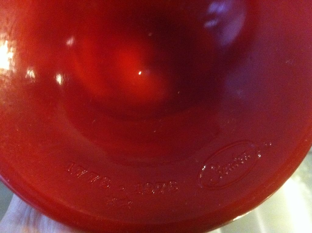 Red Slag Fenton Bicentennial Compote 1976 Red Slag Fenton Bicentennial Compote 1976