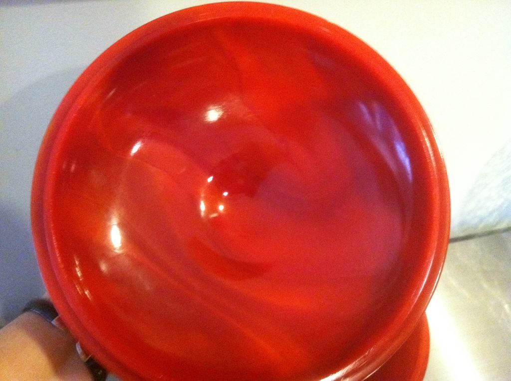 Red Slag Fenton Bicentennial Compote 1976 Red Slag Fenton Bicentennial Compote 1976