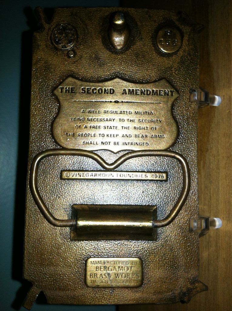 Second Amendment Bergamot Brass Gun Belt Buckle 1976 By Vinegarroon Foundries Second Amendment Bergamot Brass Gun Belt Buckle 1976 By Vinegarroon Foundries