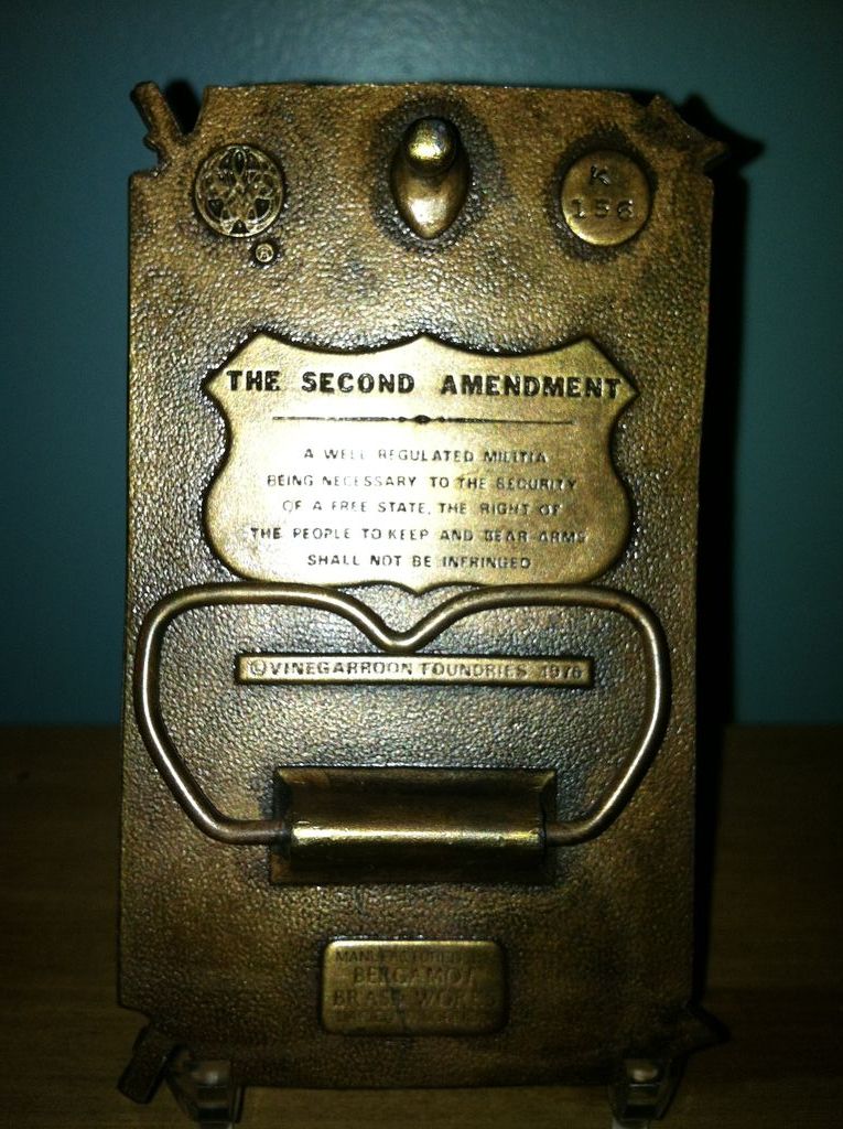 Second Amendment Bergamot Brass Gun Belt Buckle 1976 By Vinegarroon Foundries Second Amendment Bergamot Brass Gun Belt Buckle 1976 By Vinegarroon Foundries