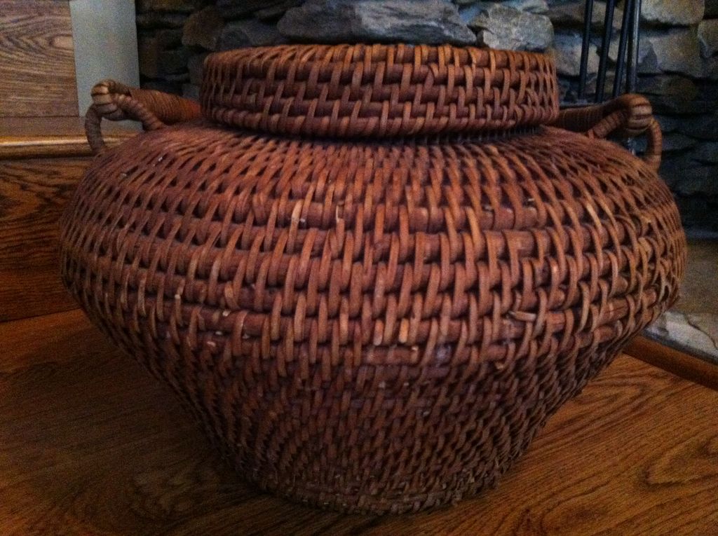 Beautifully Woven Rare Snake Charmers Basket Beautifully Woven Rare Snake Charmers Basket