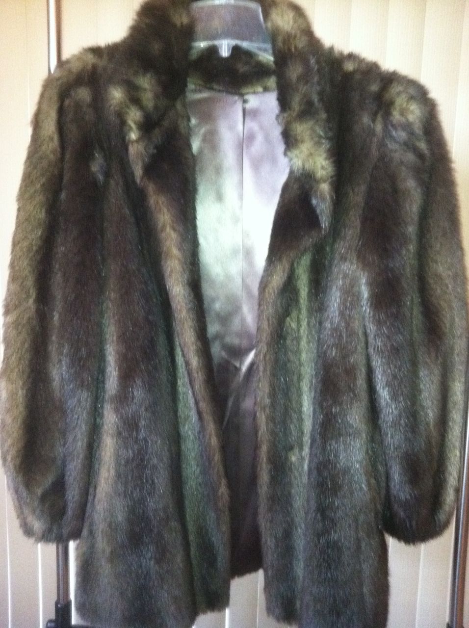 Faux Fur Coat Lou Nierenberg for Xcentrix 1960's Size 14 Faux Fur Coat Lou Nierenberg for Xcentrix 1960's Size 14