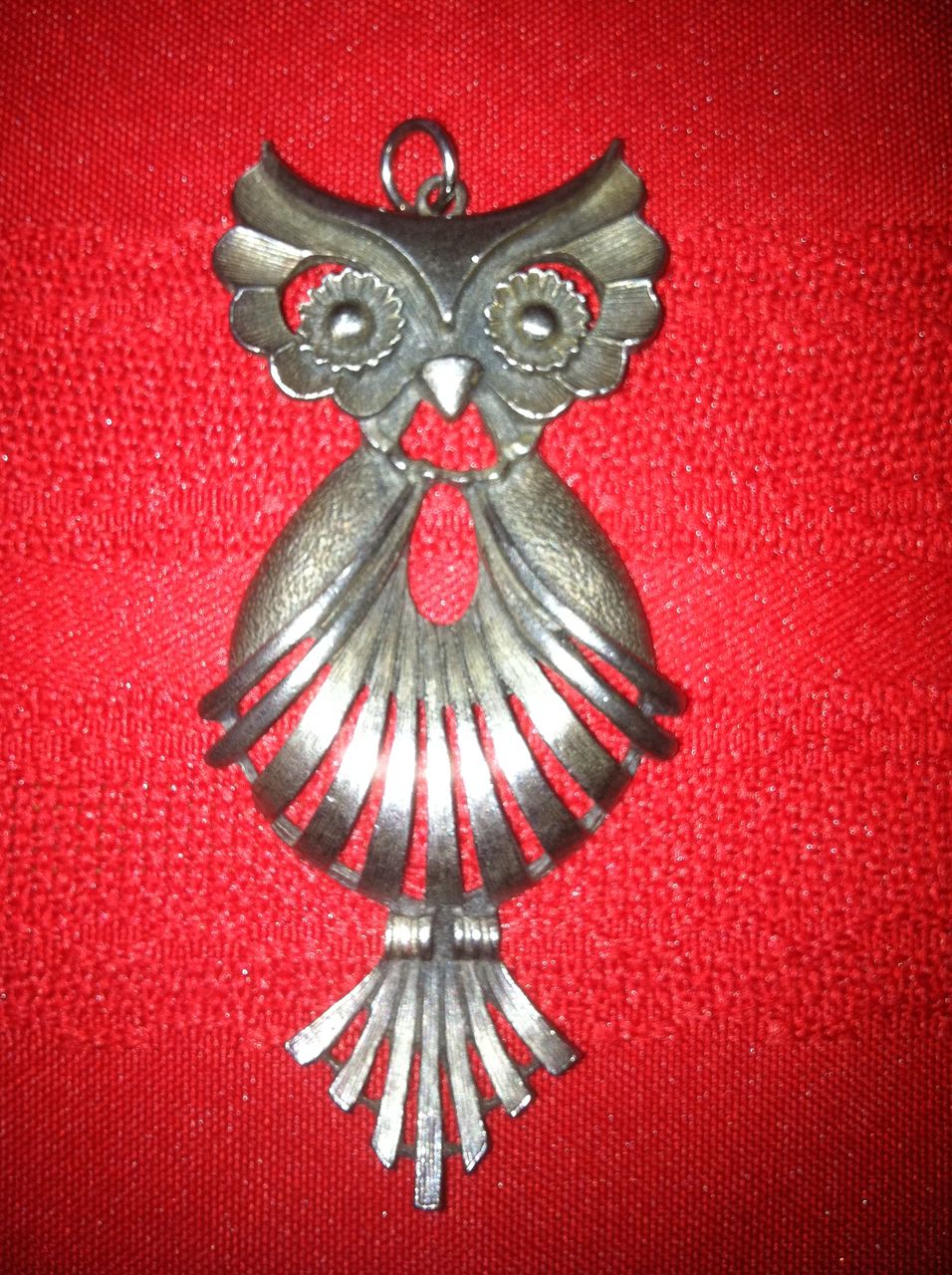 Vintage Signed Torino Owl Pendant Silver Tone Vintage Signed Torino Owl Pendant Silver Tone