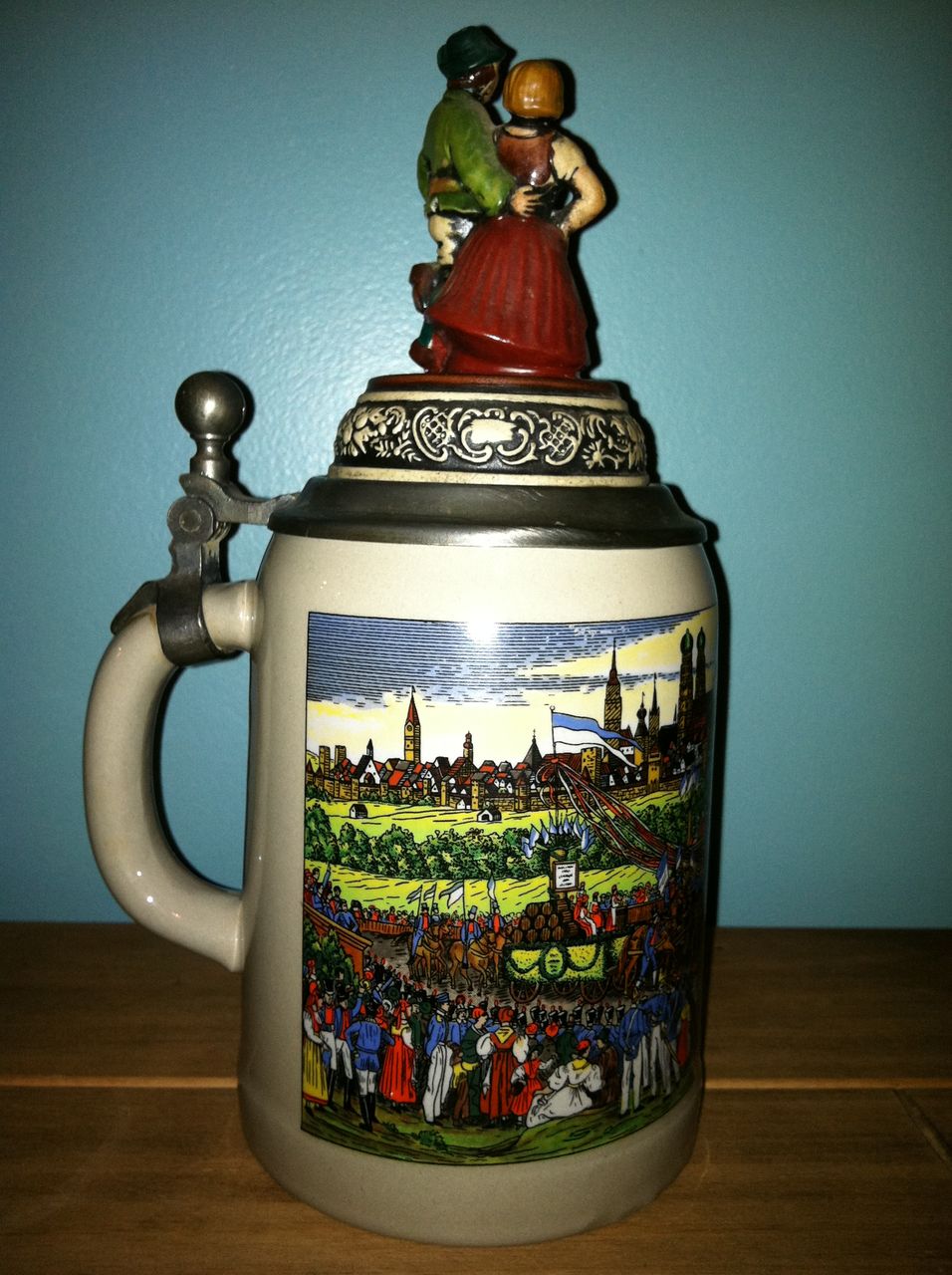 West German Beer Stein Oftoberfeft West German Beer Stein Oftoberfeft