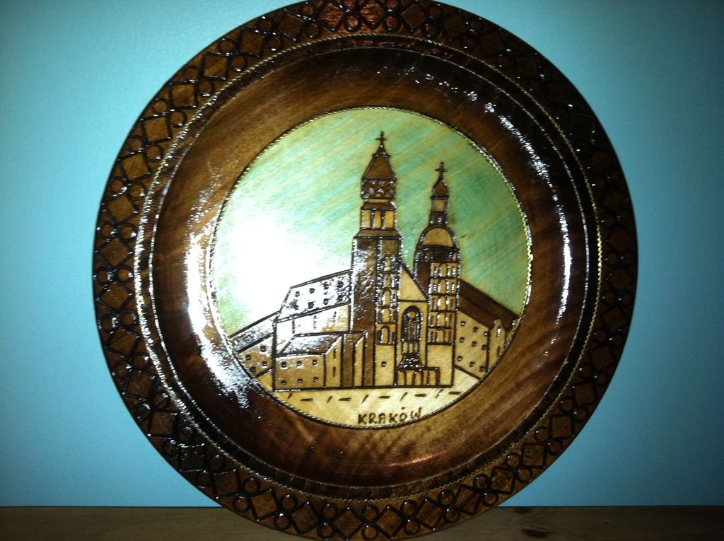 Wooden Plate Krakow Poland Wooden Plate Krakow Poland