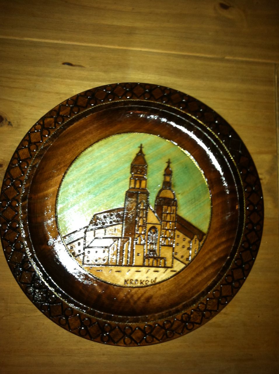 Wooden Plate Krakow Poland Wooden Plate Krakow Poland