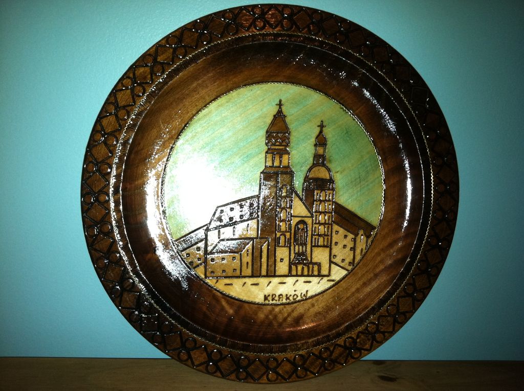Wooden Plate Krakow Poland Wooden Plate Krakow Poland