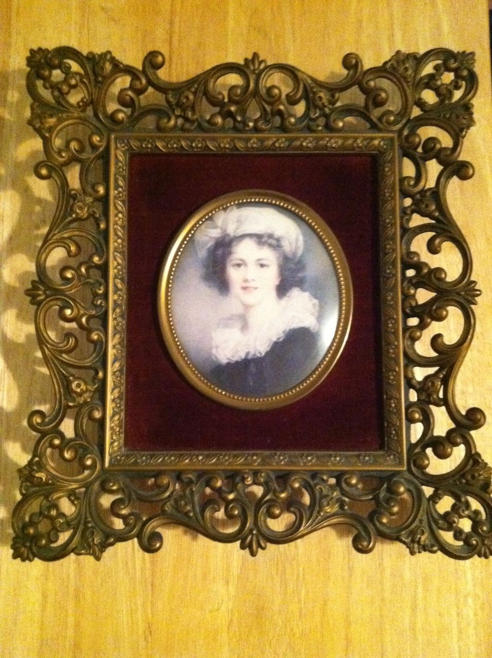 Vintage Vigee LeBrun Self Portrait Framed A Cameo Creation Vintage Vigee LeBrun Self Portrait Framed A Cameo Creation