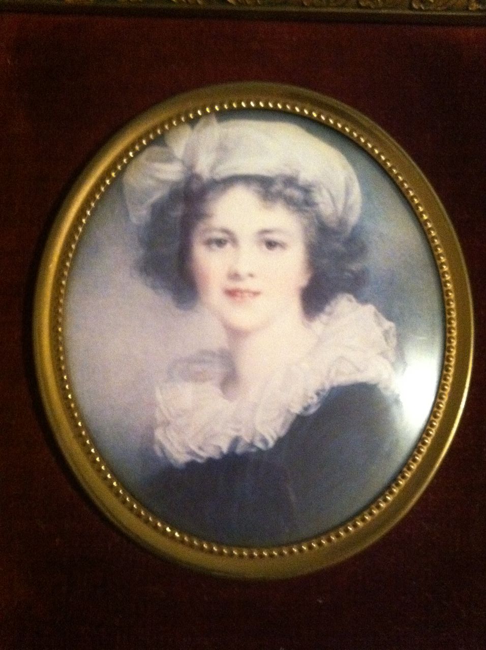 Vintage Vigee LeBrun Self Portrait Framed A Cameo Creation Vintage Vigee LeBrun Self Portrait Framed A Cameo Creation