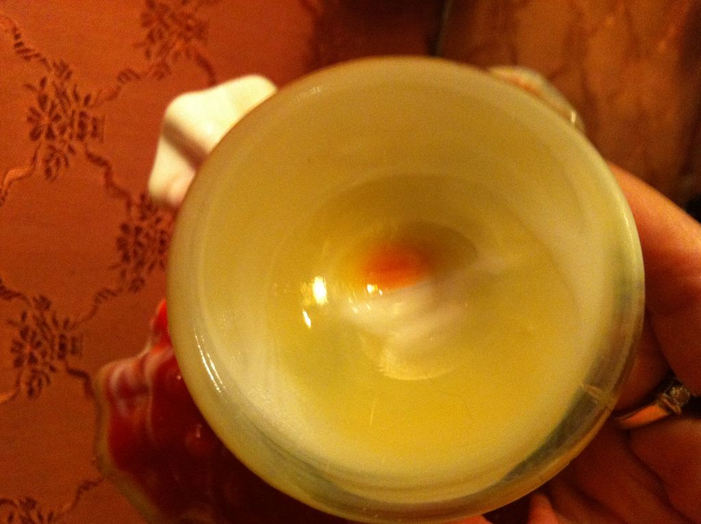 Kanawha Glass End of Day Slag Hobnail Compote Dish Kanawha Glass End of Day Slag Hobnail Compote Dish