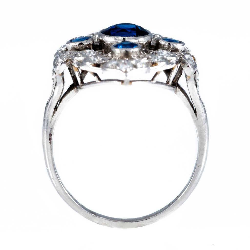 Vintage Belle Époque Sapphire & Diamond Ring Vintage Belle Époque Sapphire & Diamond Ring