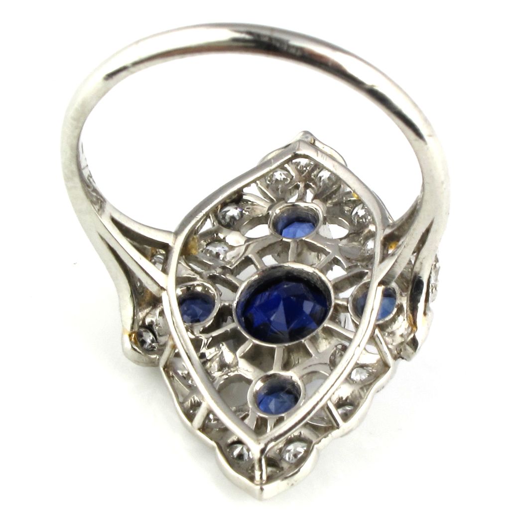 Vintage Belle Époque Sapphire & Diamond Ring Vintage Belle Époque Sapphire & Diamond Ring