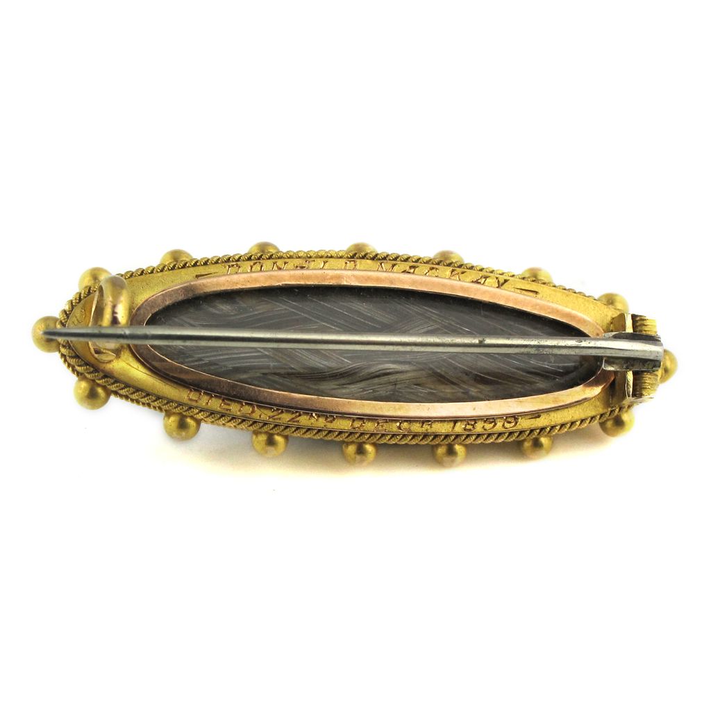15ct Gold Victorian Mourning Brooch 15ct Gold Victorian Mourning Brooch