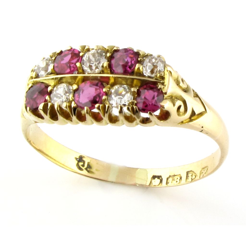 Vintage 1920's Ruby & Diamond Ring Vintage 1920's Ruby & Diamond Ring