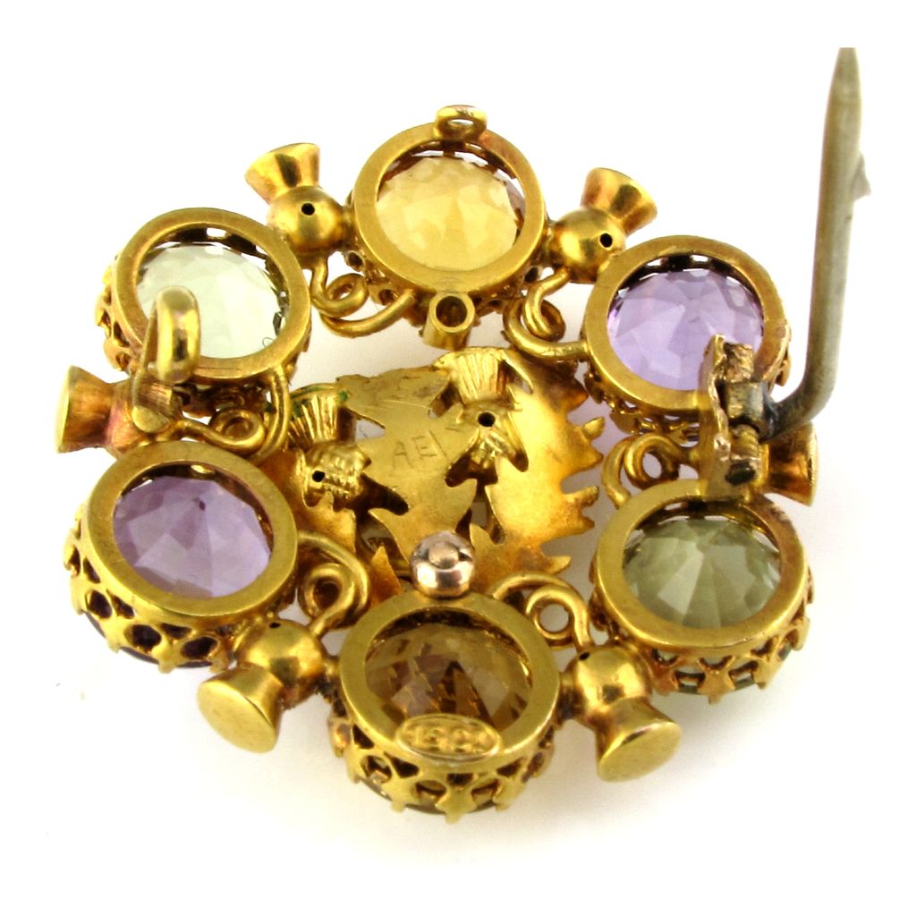 Antique Victorian Scottish Thistle Brooch Antique Victorian Scottish Thistle Brooch