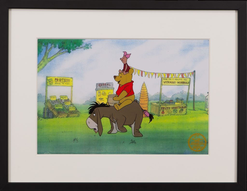Disney Winnie The Pooh 1968 Genuine Original Serigraph Cel Disney Winnie The Pooh 1968 Genuine Original Serigraph Cel